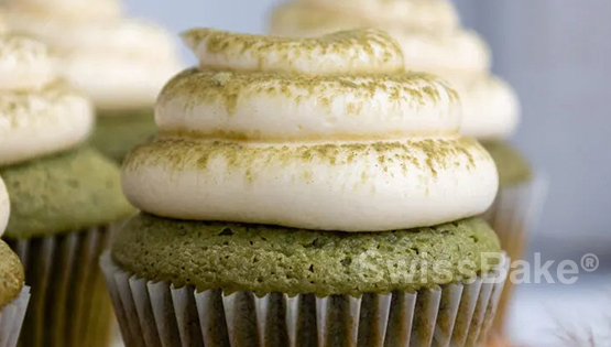 Matcha Cupcakes With Chocolate Ganache